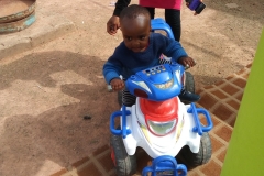 2018 Children Party @ Ungwa Makama-a child-beneficiary enjoying at the play ground